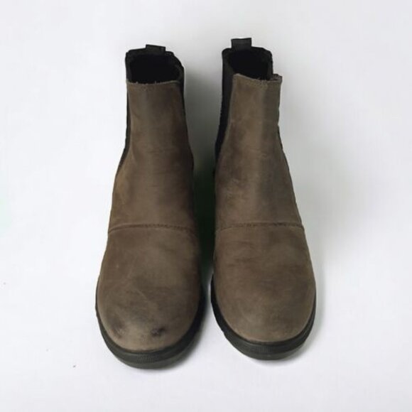 Sorel Wedge Boot Joan of Arctic Lea Wedge Chelsea Quarry Black SZ 9 - Picture 5 of 9